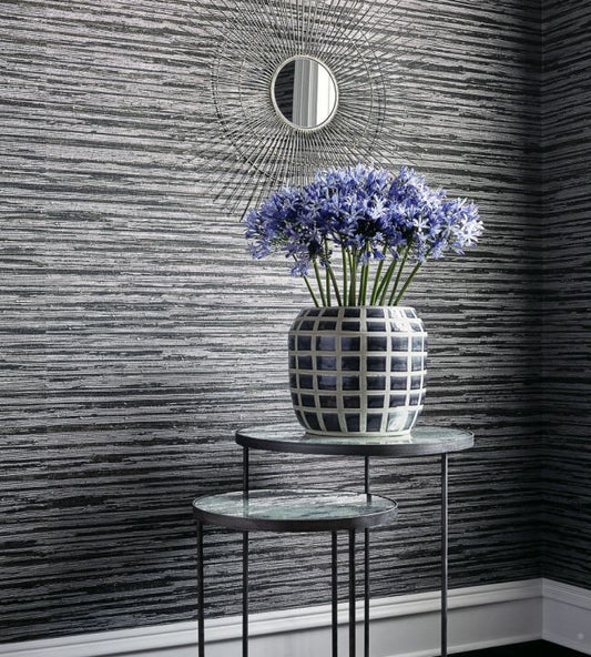 Canyon Wallpaper - White Silver - Thibaut - T72808 - Premier Wallcovering