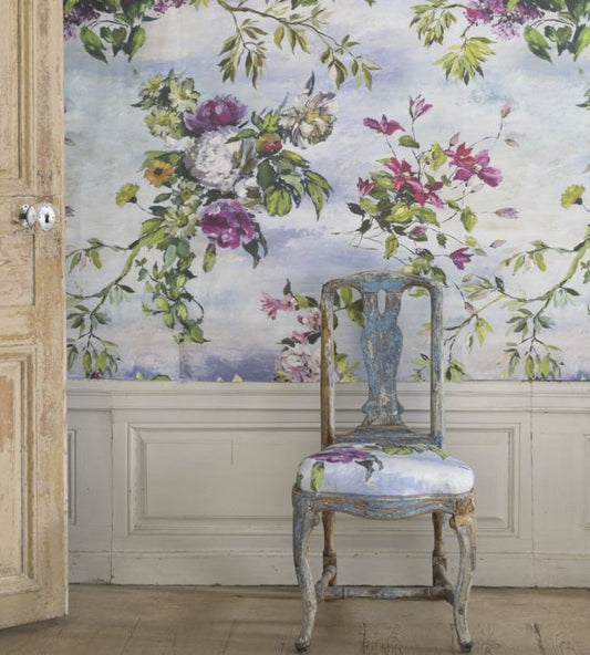 Caprifoglio Wallpaper - Sky - PDG676/01 - Designers Guild - Premier Wallcovering