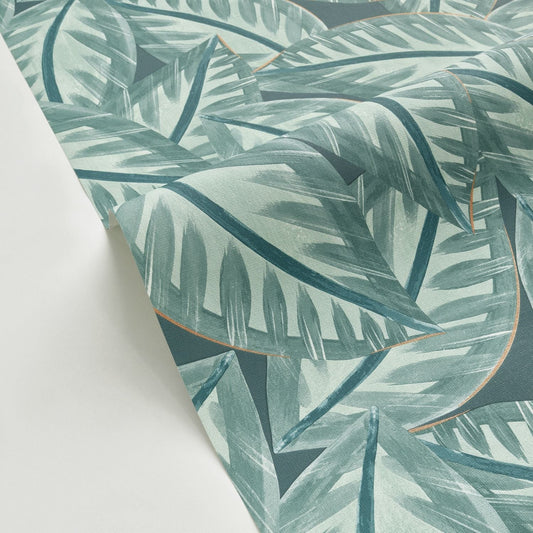 Caracas Wallpaper - Vert Sapin - Caselio - 103907703 - Premier Wallcovering