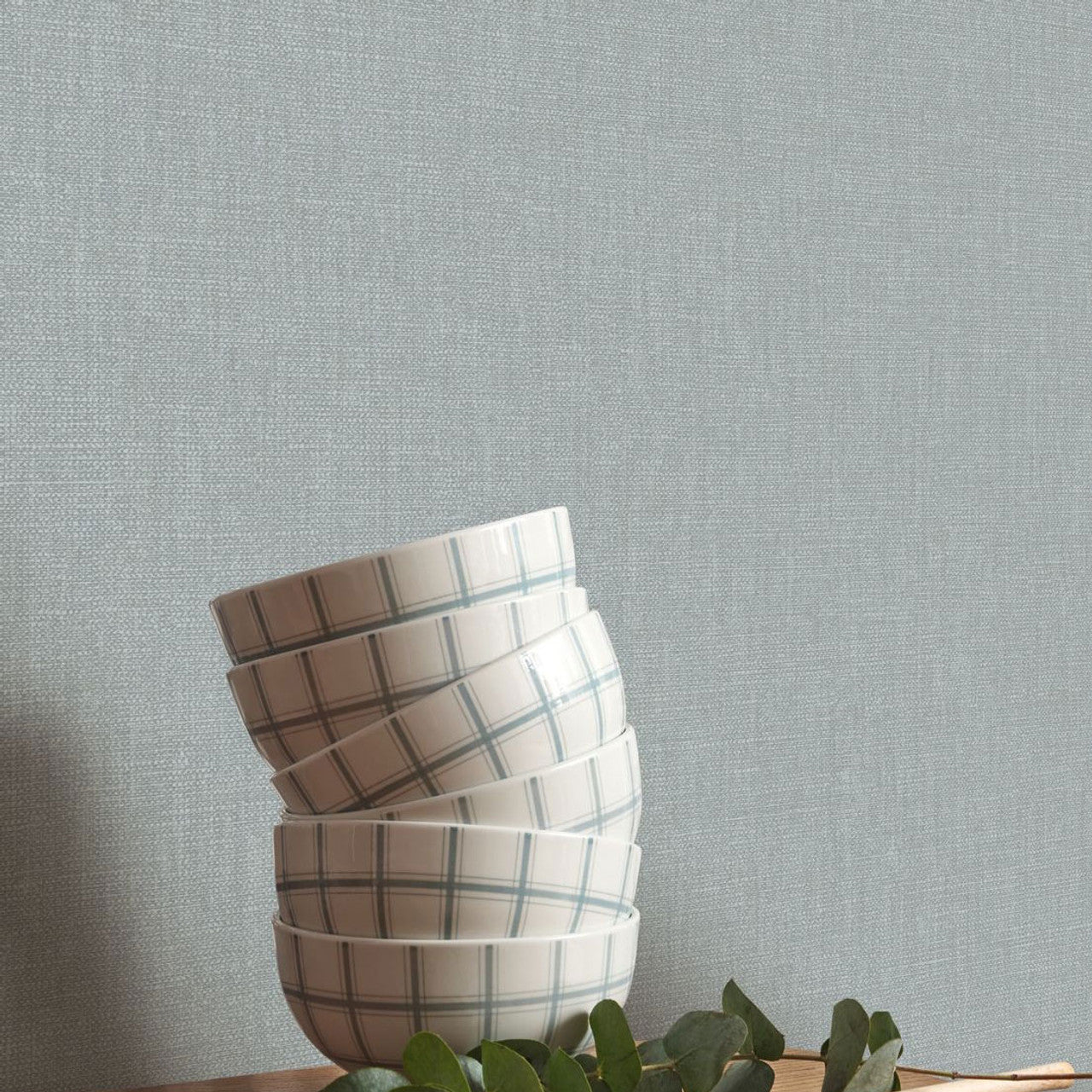 Caractere Matera Wallpaper - Bleu Horizon - Casadeco - 201176306 - Premier Wallcovering