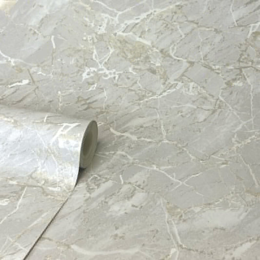 Carbon Onyx Marble Metallic Wallpaper - Stone - Crown - M1747 - Premier Wallcovering