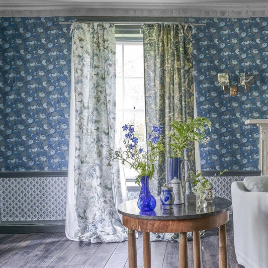 Carlisle Fauna Wallpaper - Woad - English Heritage - PEH0005/03 - Premier Wallcovering