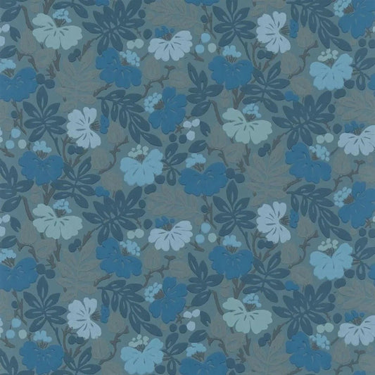 Carlisle Fauna Wallpaper - Woad - English Heritage - PEH0005/03 - Premier Wallcovering