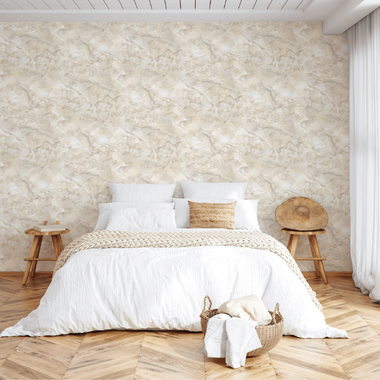 Carlotta Vasari Wallpaper - Greige - Rasch - 400303 - Premier Wallcovering