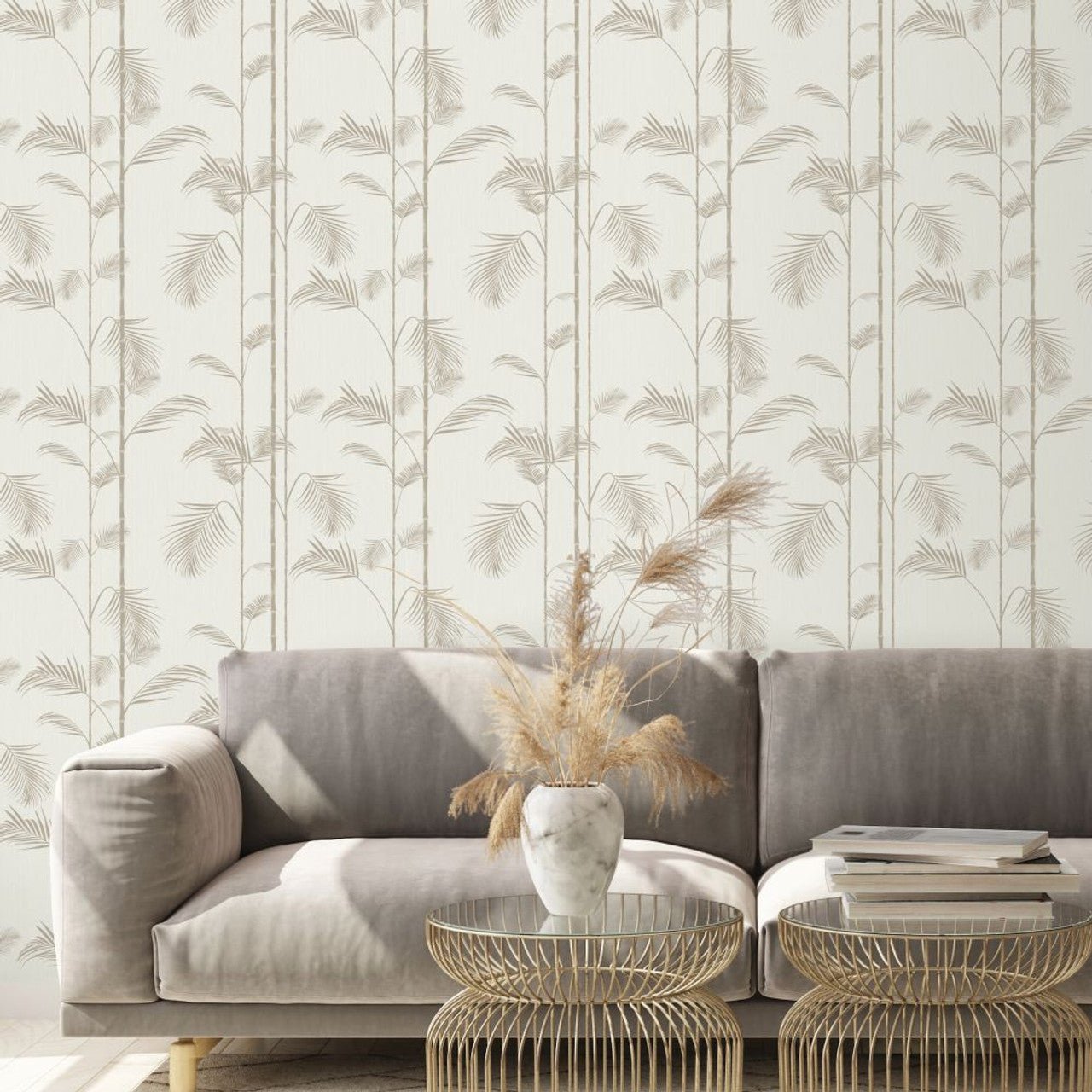 Carmel Eden Wallpaper - Cream - Ted Baker - 13069 - Premier Wallcovering