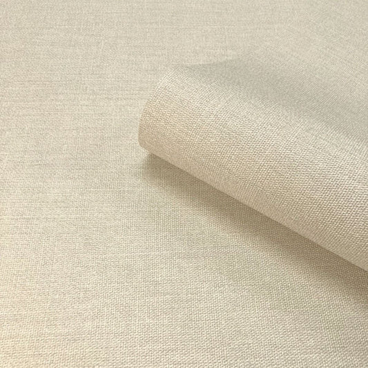 Carmella Plain Textured Vinyl Wallpaper - Cream - Belgravia - 7154 - Premier Wallcovering