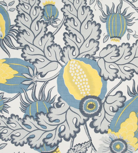 Carnival Fabric - Old Blue - Christopher Farr Cloth - CF125 - 10 - Premier Wallcovering