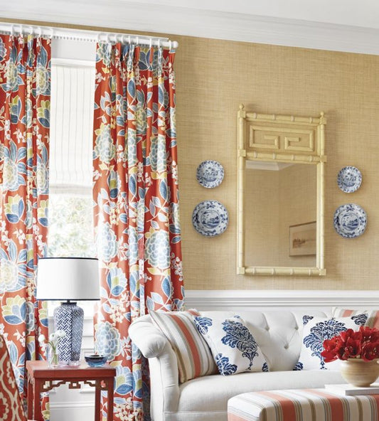 Carolina Raffia Wallpaper - Straw - Thibaut - T13039 - Premier Wallcovering