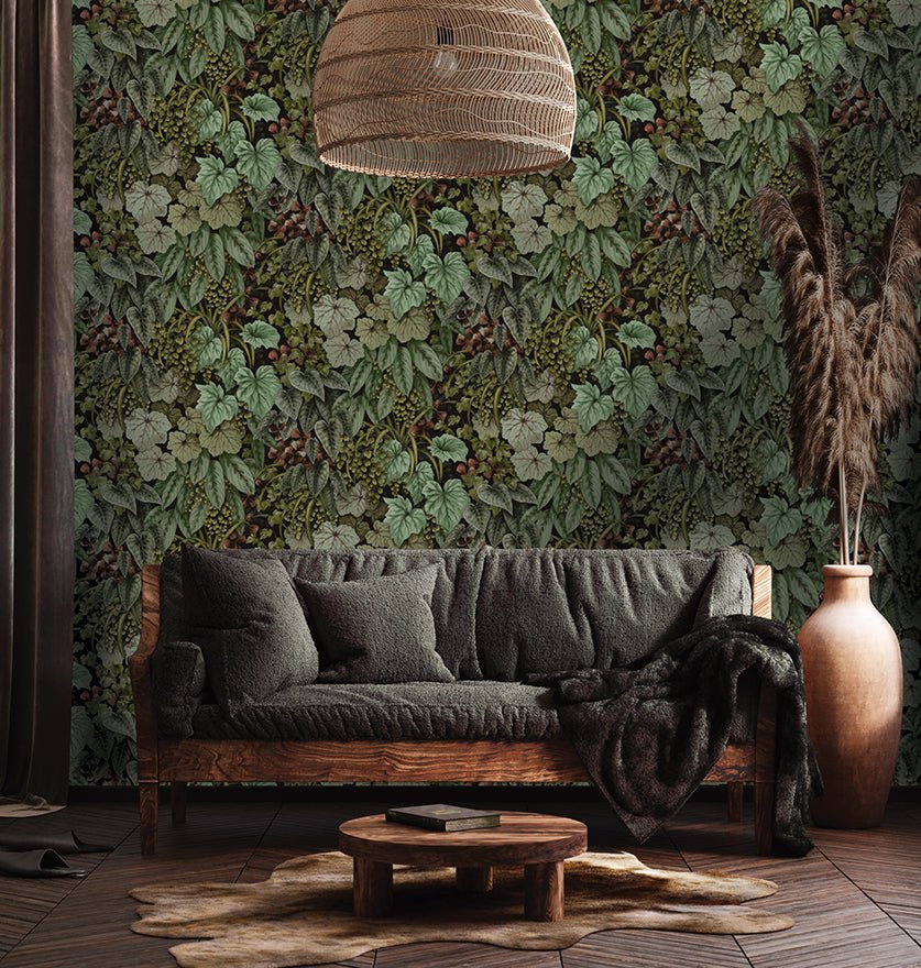 Cascading Garden Wallpaper - Green - Holden Décor - 91363 - Premier Wallcovering