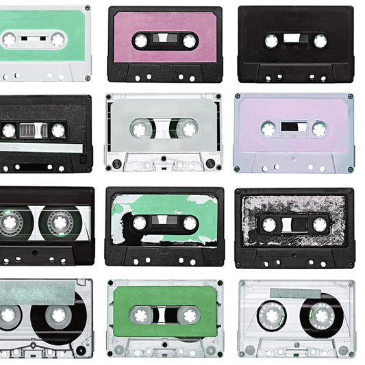 Casette Tape Wallpaper - Purple Rain - Rebel Walls - R18516 - Premier Wallcovering