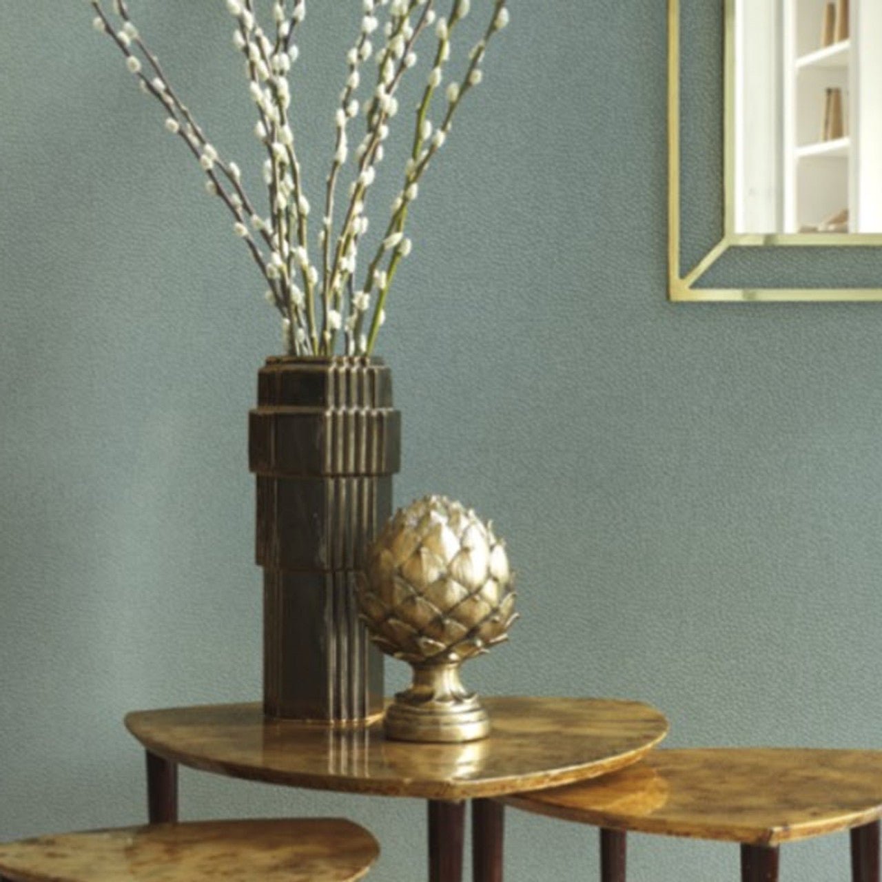 Casino Belle Epoque Wallpaper - Vert - Casadeco - 82287137 - Premier Wallcovering