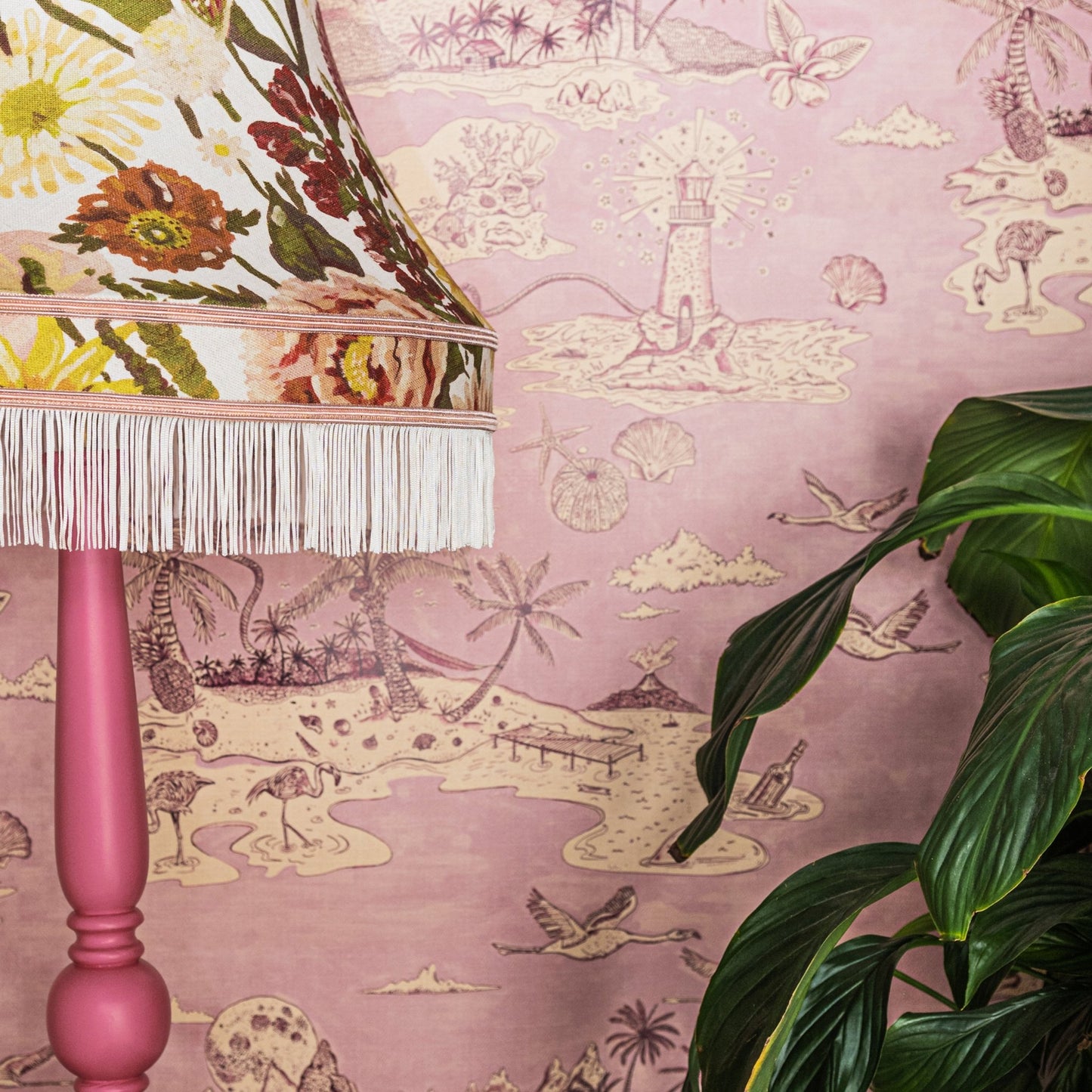 Castaway Wallpaper - Mauve - Wear The Walls - CAMP894152 - Premier Wallcovering