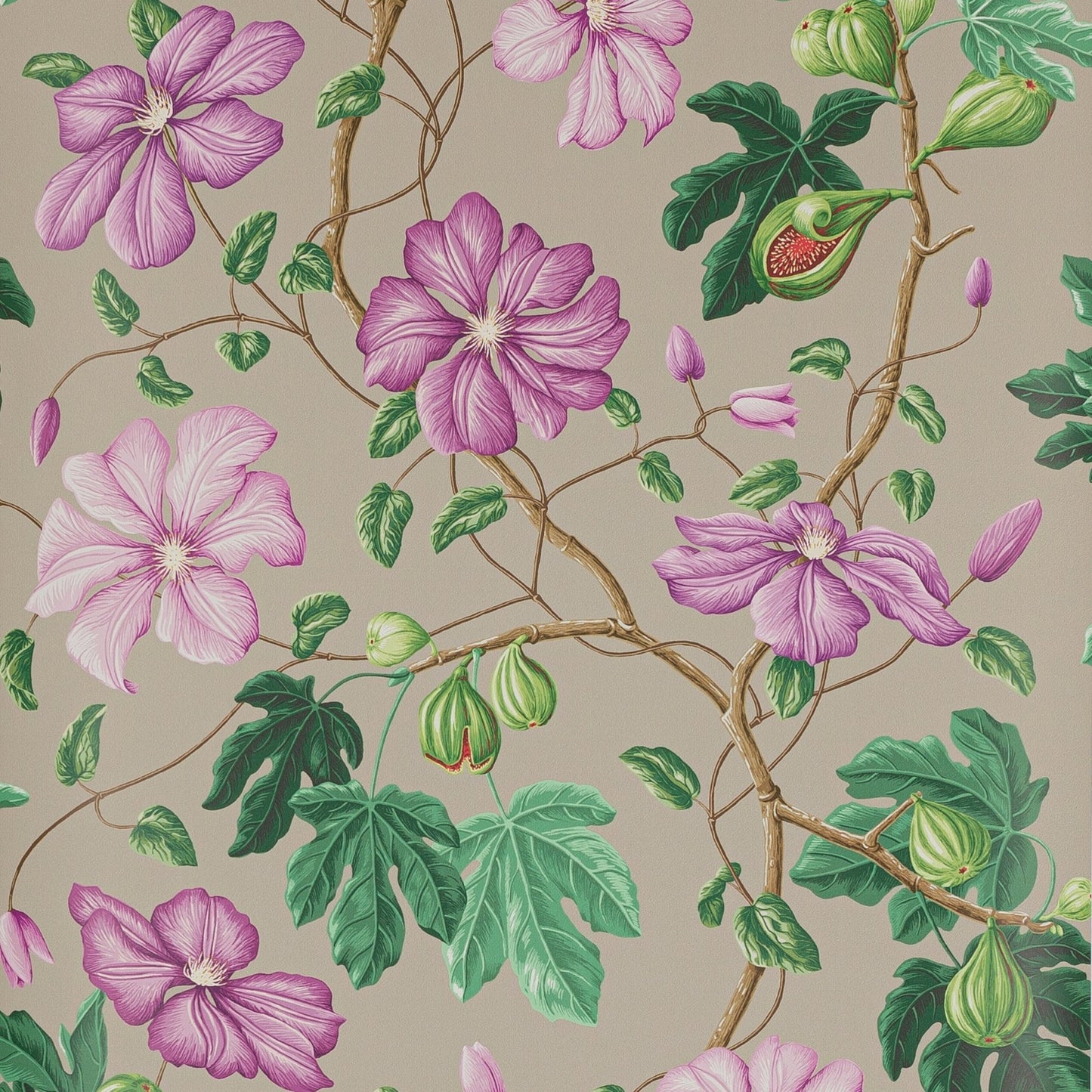 Castellane Wallpaper - Manganese - Manuel Canovas - 03110-03 - Premier Wallcovering