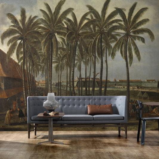 Castle Of Batavia Wall Mural - Green - NLXL - RKS - 04 - Premier Wallcovering