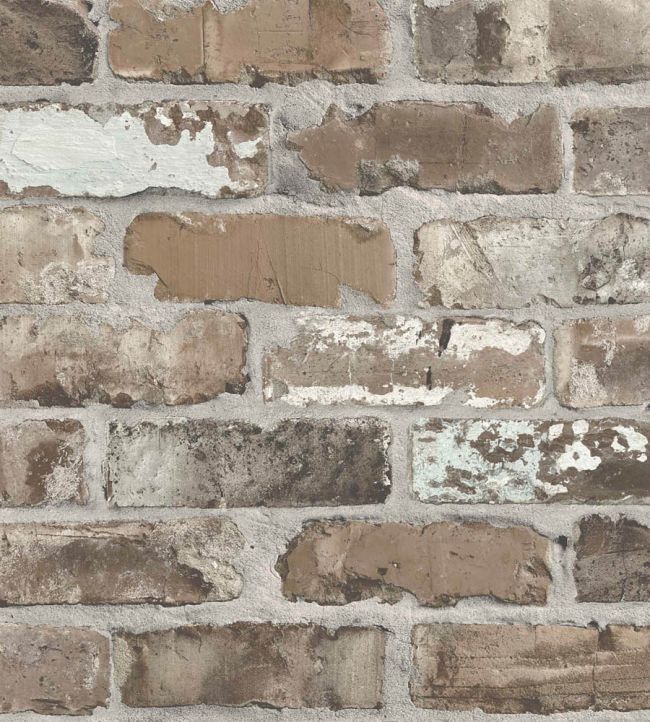Castlefield Brick Wallpaper - Charcoal - Woodchip & Magnolia - WM - 453 - 04R - Premier Wallcovering