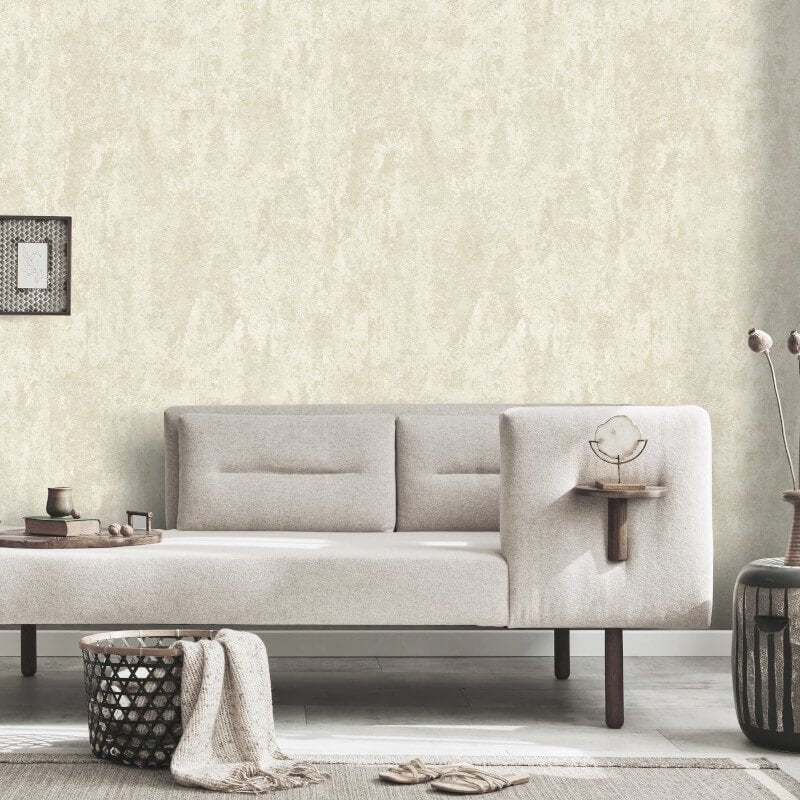 Casual Chic Industrial Texture Metallic Wallpaper - Beige - Erismann - 10273 - 02 - Premier Wallcovering