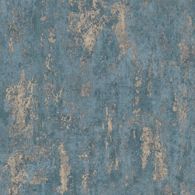 Casual Chic Industrial Texture Metallic Wallpaper - Blue - Erismann - 10273 - 08 - Premier Wallcovering