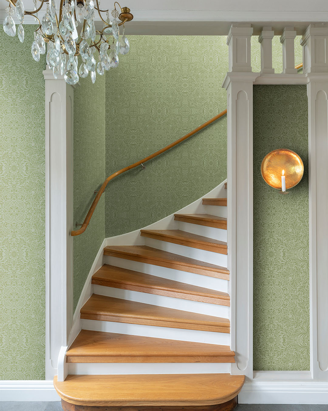 Ceiling Wallpaper - Green / White - Midbec - 82071 - Premier Wallcovering