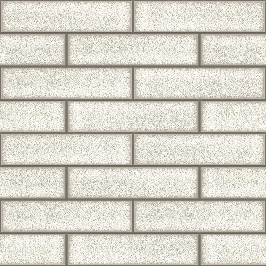 Celadon Gloss Tile Wallpaper - Dove - Holden Décor - 89389 - Premier Wallcovering