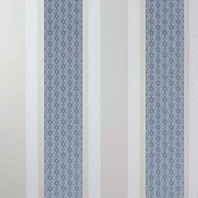 Chantilly Stripe Wallpaper - Blue/ Beige/White - Osborne & Little - W6595-04 - Premier Wallcovering