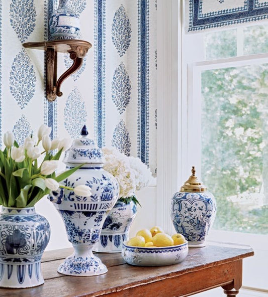 Chappana Wallpaper - Grey - Thibaut - T10236 - Premier Wallcovering