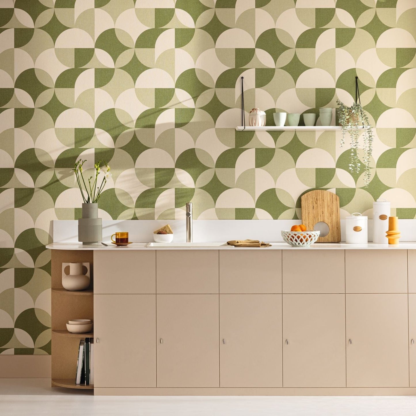 Charly Wallpaper - Kaki - Caselio - 106447170 - Premier Wallcovering