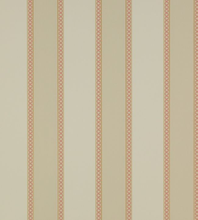Chartworth Stripe Wallpaper - Red - Colefax & Fowler - 07139/03 - Premier Wallcovering