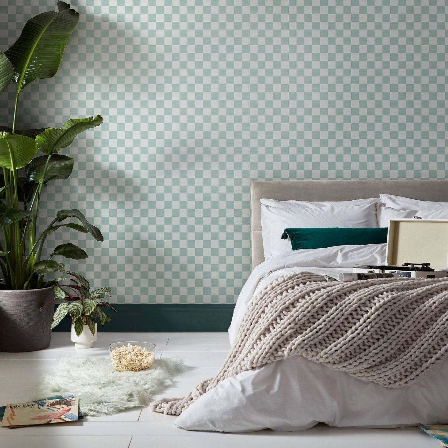 Check Me Out Wallpaper - Mint - Envy - 122368 - Premier Wallcovering