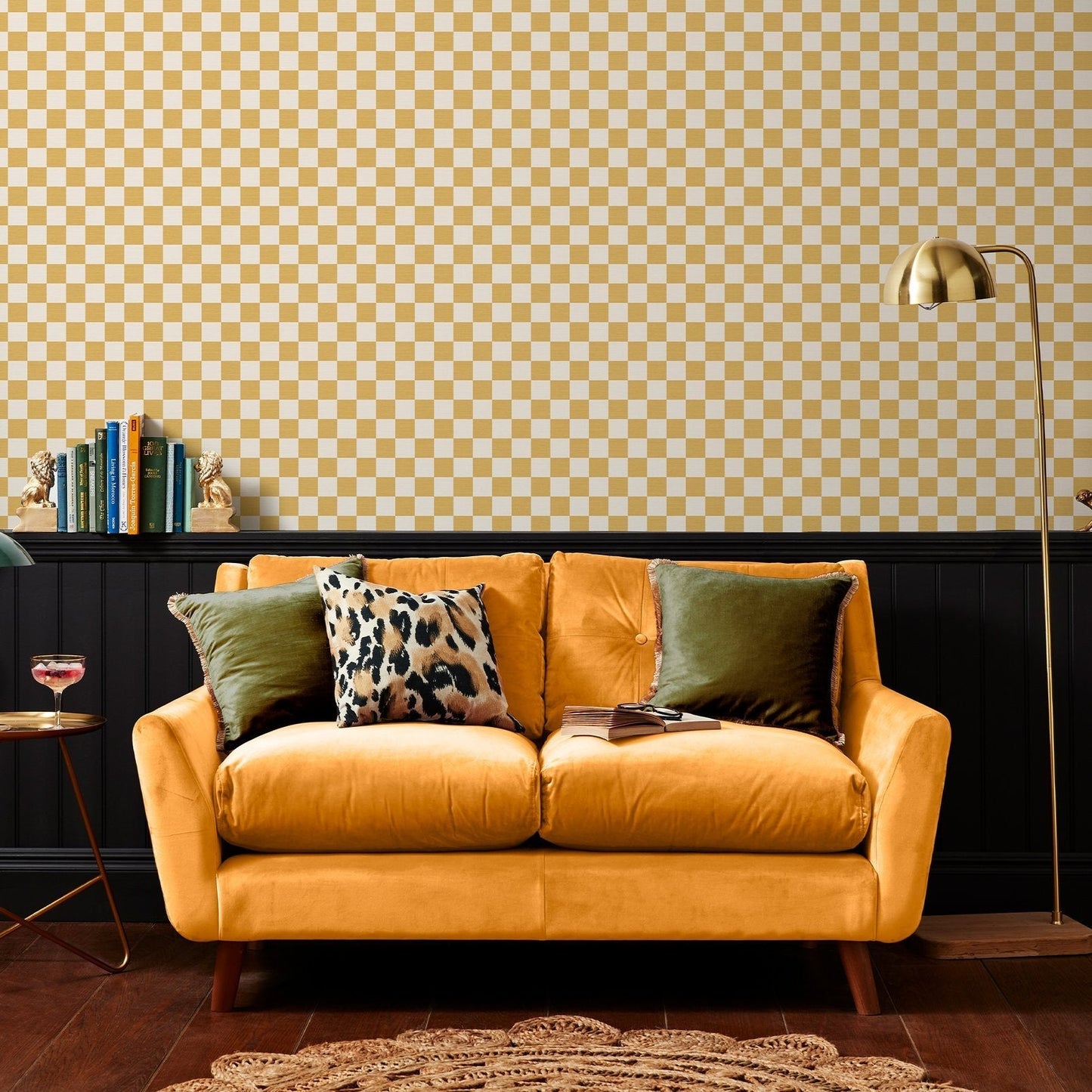 Check Me Out Wallpaper - Honey - Envy - 122370 - Premier Wallcovering