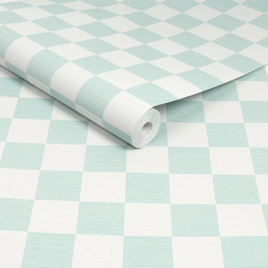 Check Me Out Wallpaper - Mint - Envy - 122368 - Premier Wallcovering