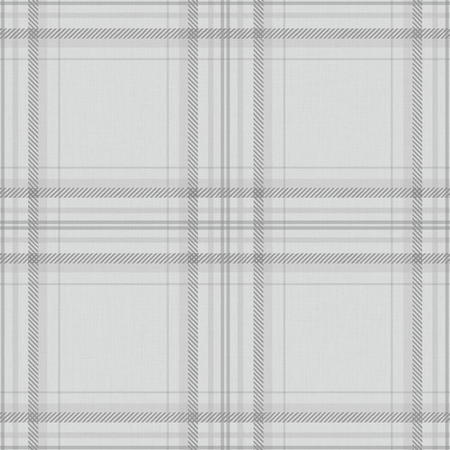 Check Wallpaper - Grey/Charcoal - Holden Décor - 12438 - Premier Wallcovering