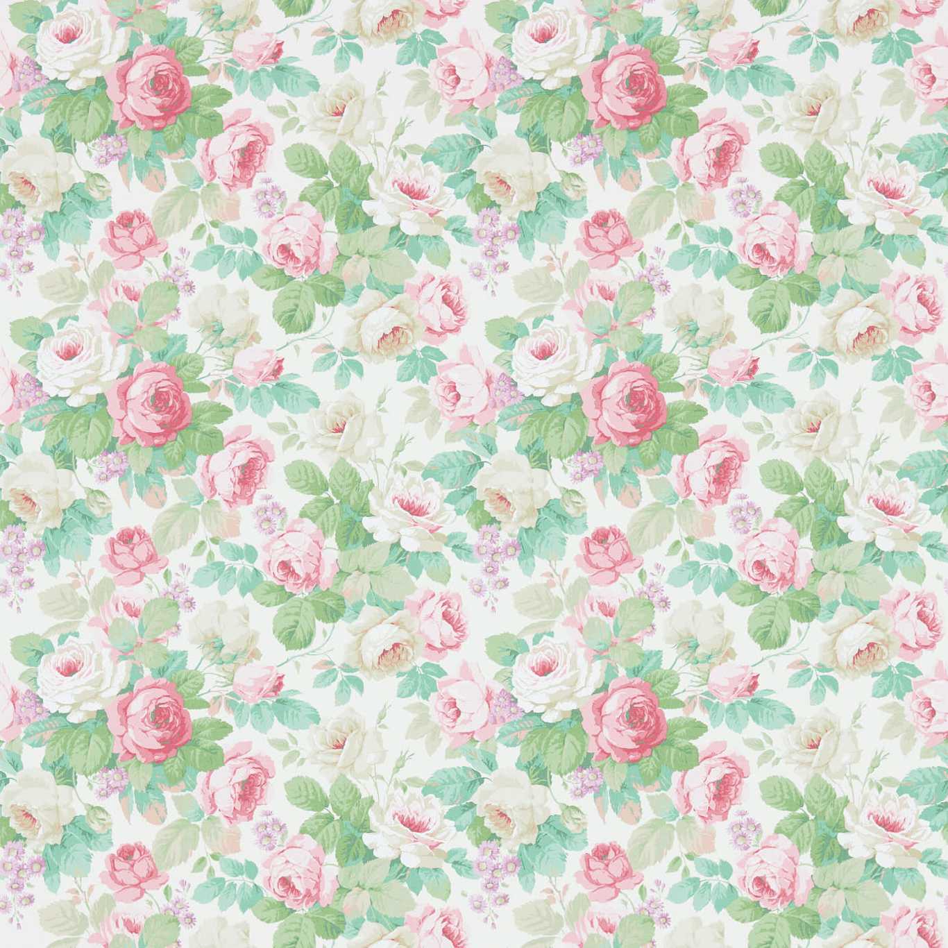 Chelsea Wallpaper - Pink/Celadon - DVIN214604 - Sanderson - Premier Wallcovering