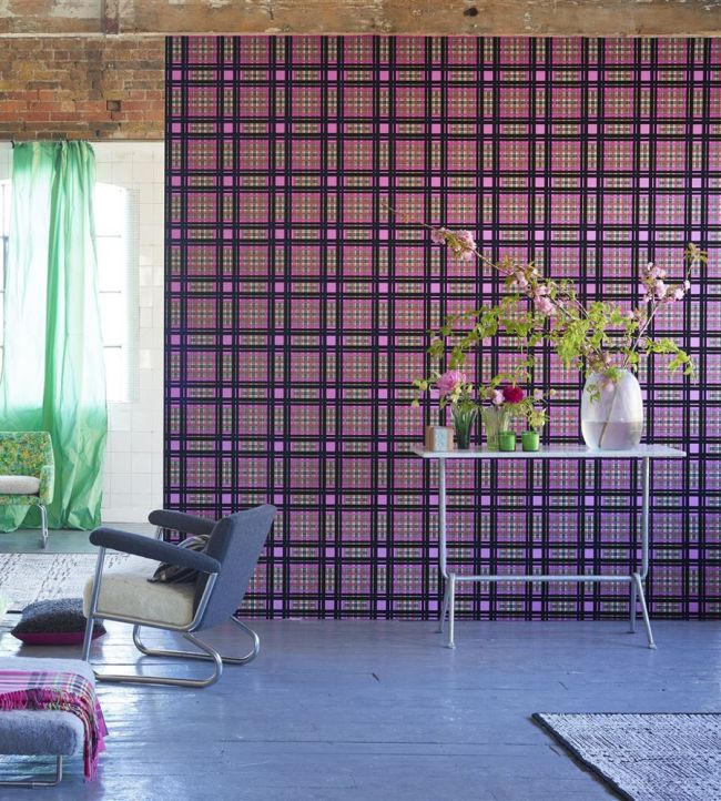 Chennai Wallpaper - Fuchsia - PDG1143/01 - Designers Guild - Premier Wallcovering
