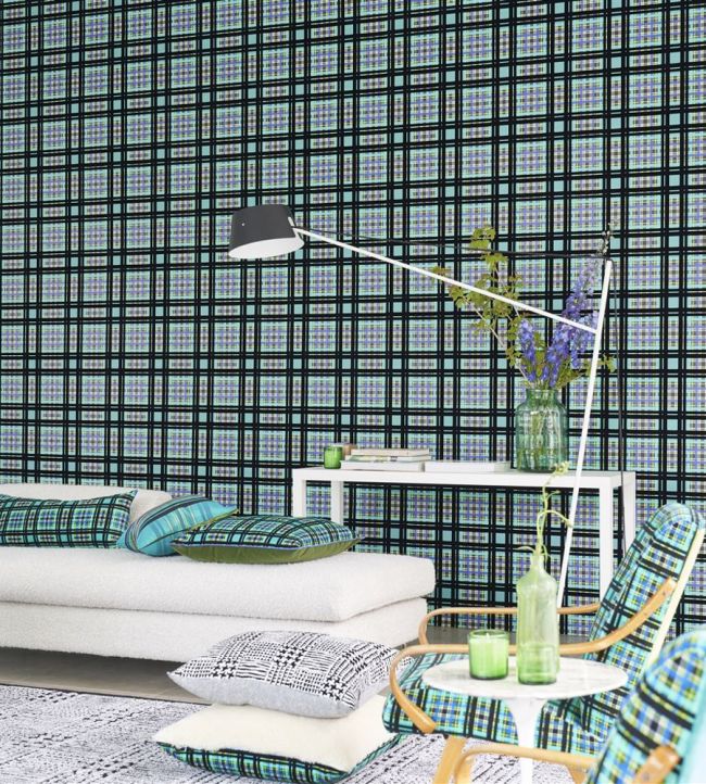 Chennai Wallpaper - Azure - PDG1143/02 - Designers Guild - Premier Wallcovering
