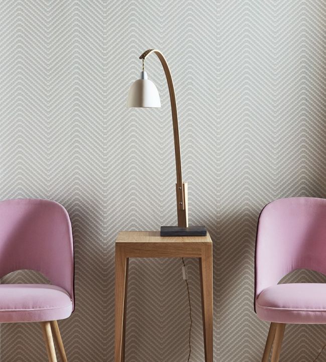 Chevron Wallpaper - Grey - BG1400202 - Barneby Gates - Premier Wallcovering