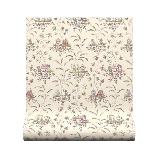 Chinese Figures Wallpaper - Summer - Warner House - Premier Wallcovering