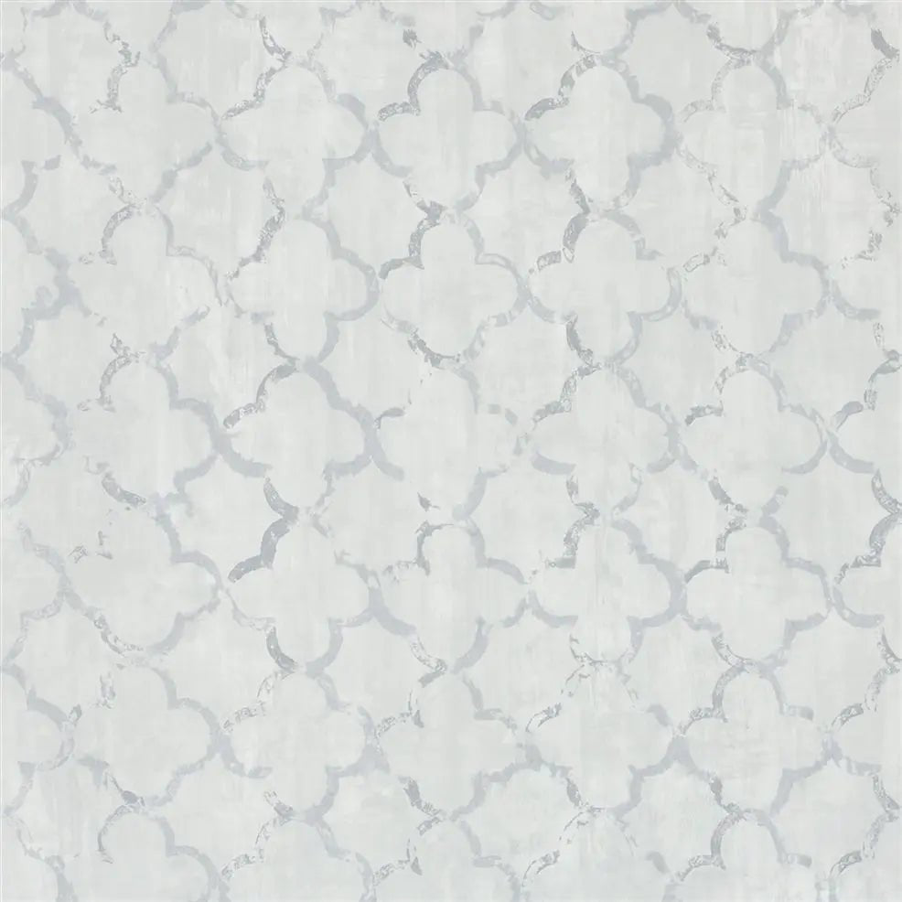 Chinese Trellis Wallpaper - Platinum - PDG650/08 - Designers Guild - Premier Wallcovering
