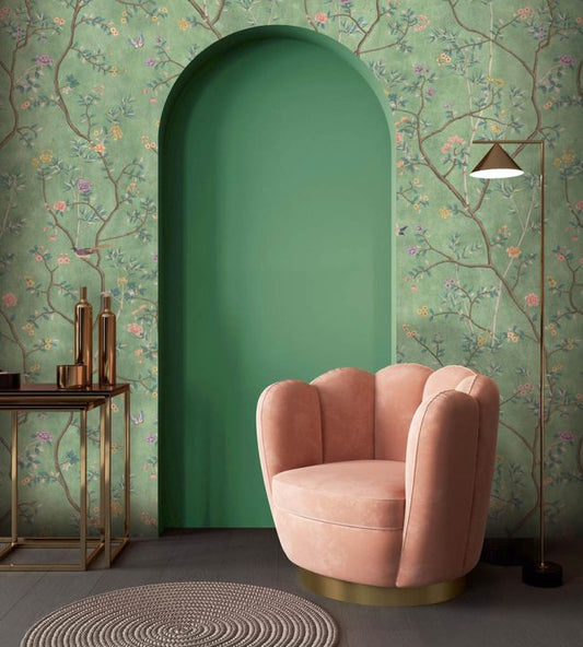 Chinoiserie Onism Wallpaper - Mural - Spring Green - Woodchip & Magnolia - WM - 454 - 06R - Premier Wallcovering