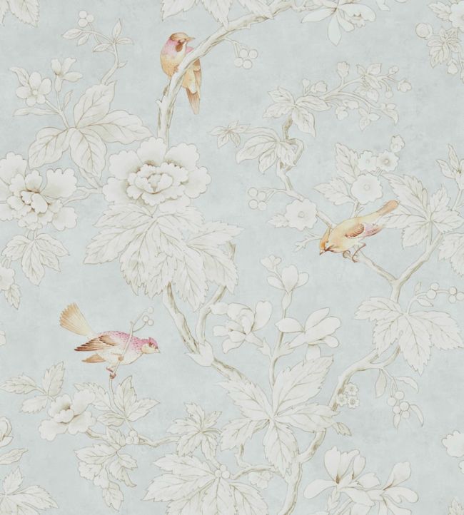 Chiswick Grove Wallpaper - Silver - DDAM216388 - Sanderson - Premier Wallcovering