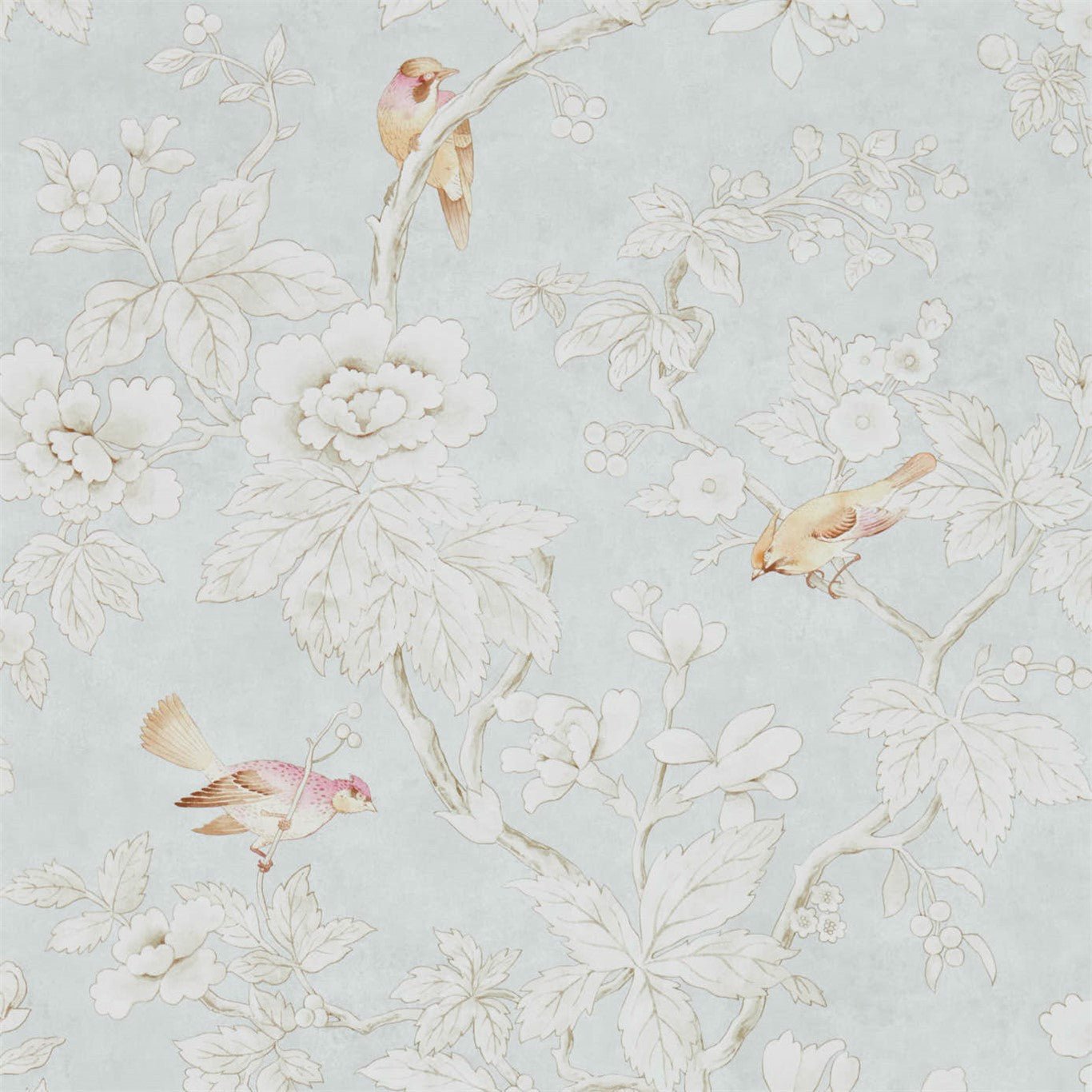 Chiswick Grove Wallpaper - Silver - Sanderson - DDAM216388 - Premier Wallcovering