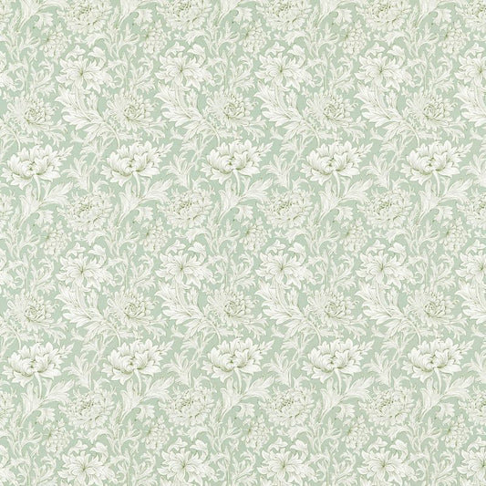 Chrysanthemum Toile Fabric - Cochineal Pink - Morris & Co - 226910 - Premier Wallcovering