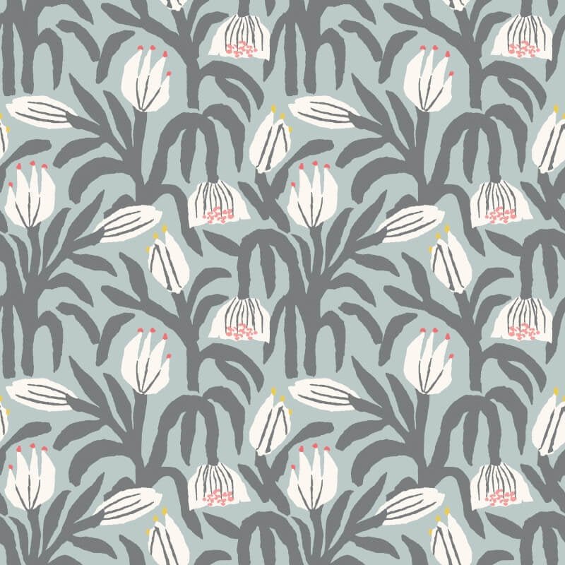 Chunky Flower Wallpaper - Summer Shower - Hoopla Walls - HWA1149W - Premier Wallcovering
