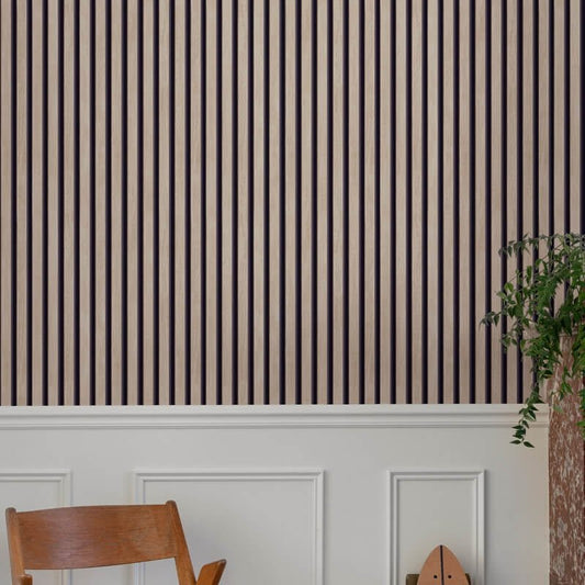 Ciara Hermes Wooden Slat Effect Wallpaper - Brown/Black - Grandeco - A63601 - Premier Wallcovering