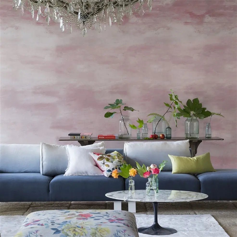 Cielo Wallpaper - Pale Rose - PDG677/06 - Designers Guild - Premier Wallcovering