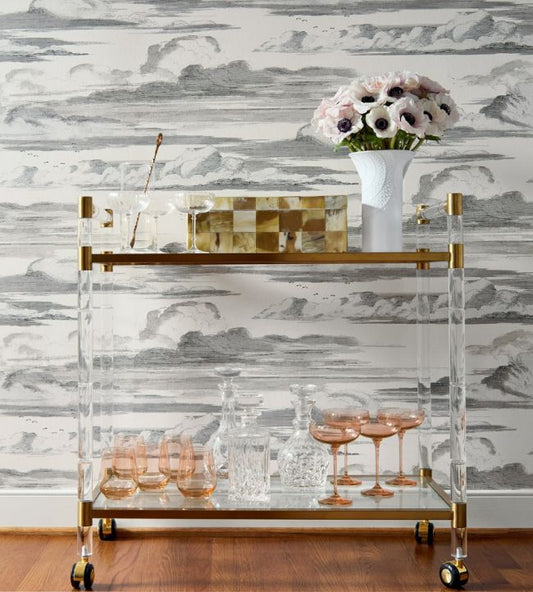 Cielo Wallpaper - Blue - AT57870 - Anna French - Premier Wallcovering