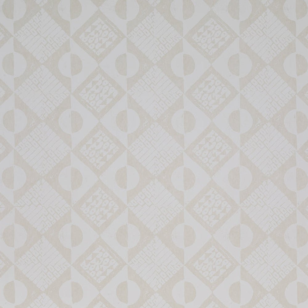Circles & Squares Wallpaper - Off White - Blithfield - 681-01 - Premier Wallcovering
