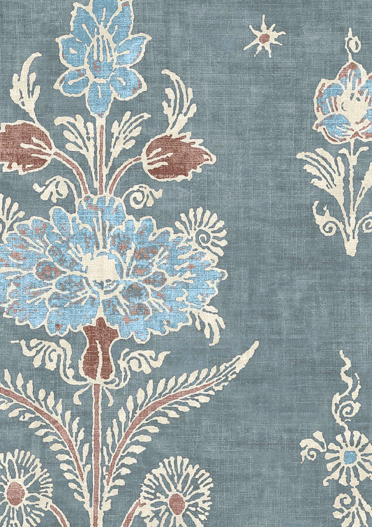 Citadel Wallpaper - Blue Almond - Lewis & Wood - Premier Wallcovering