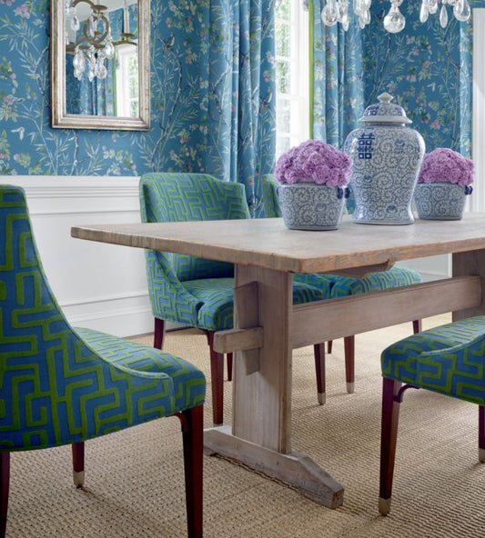 Claire Wallpaper - Navy - Thibaut - T42008 - Premier Wallcovering