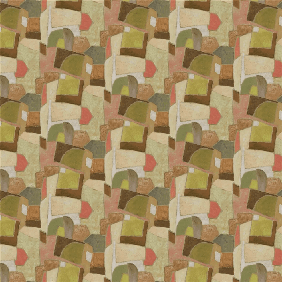 Clay Collage Wallpaper - Terracotta - PDG1201/02 - Designers Guild - Premier Wallcovering