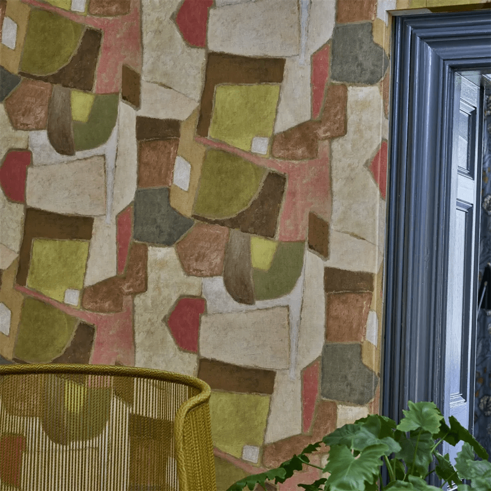 Clay Collage Wallpaper - Terracotta - PDG1201/02 - Designers Guild - Premier Wallcovering